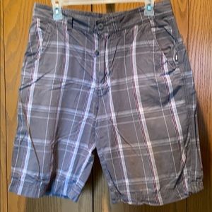 Union Bay Gray Plaid Shorts
